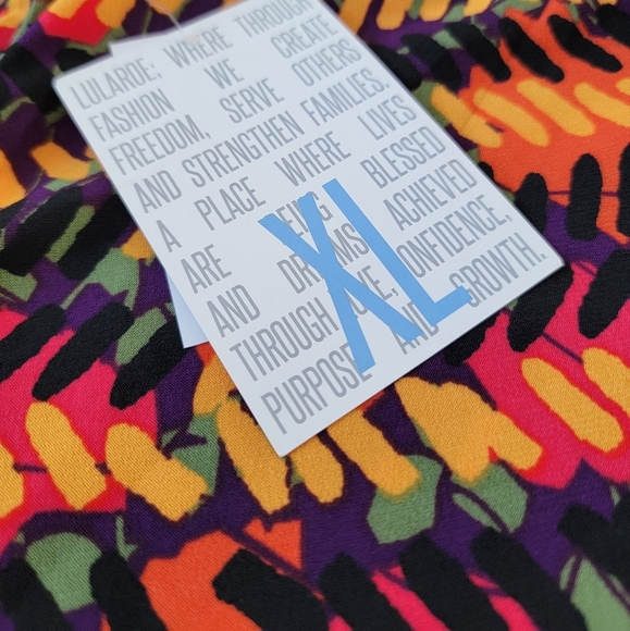NWOT Lularoe Maxi Skirt in Bright Colorful Print - Picture 3 of 5